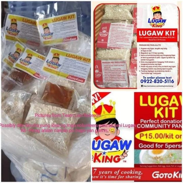 Lugaw Kits from Goto King